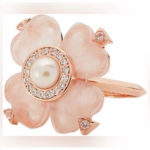 KATE SPADE NEW YORK SPADE FLOWER RING - Picture 10 of 13